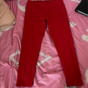 Red fabletics leggings